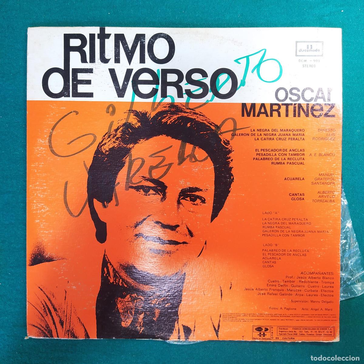 Discos de vinilo: Oscar Mart&iacute;nez &ndash; Ritmo De Verso - Foto 1