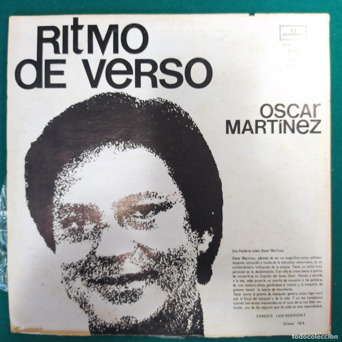 Discos de vinilo: Oscar Mart&iacute;nez &ndash; Ritmo De Verso - Foto 2