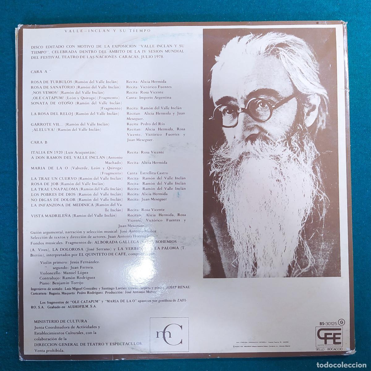 Discos de vinilo: Valle-Incl&aacute;n Y Su Tiempo - Foto 2