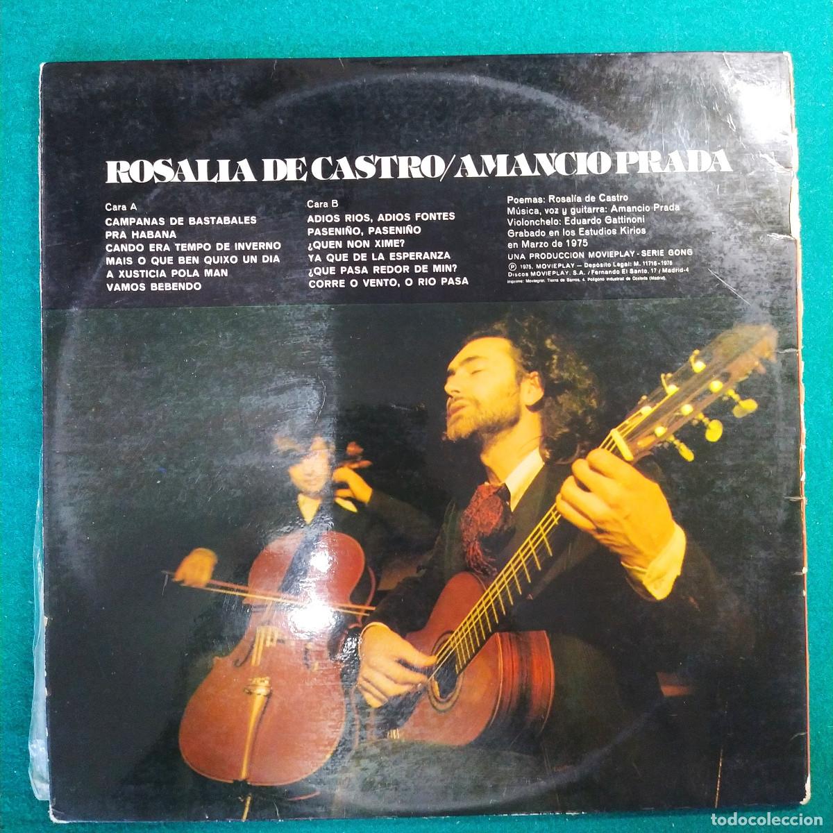 Discos de vinilo: Amancio Prada &ndash; Rosal&iacute;a De Castro - Foto 2