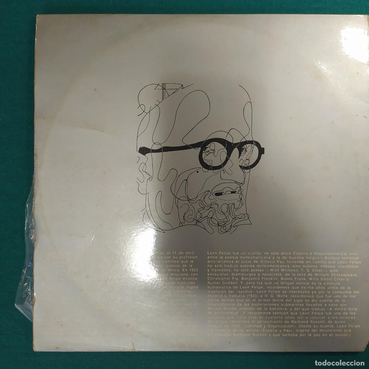 Discos de vinilo: Leon Felipe Y Sus Interpretes/1 - Foto 2