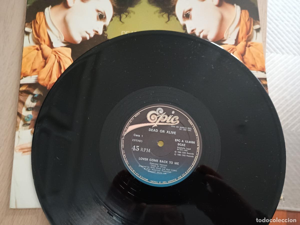 Discos de vinilo: Dead Or Alive Lover Come Back To Me (Extended Version), 1985 Electronic Synth-pop, Disco - Foto 3