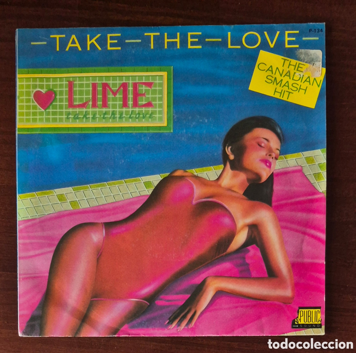 Discos de vinilo: SINGLE - LIME - TAKE THE LOVE 1986 (PROMO) - Foto 1