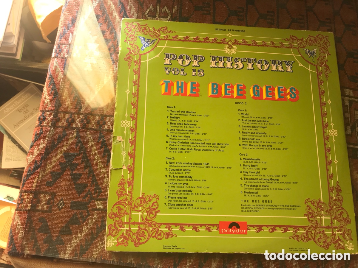 Discos de vinilo: The Bee Gees. POP History 18 - Foto 3