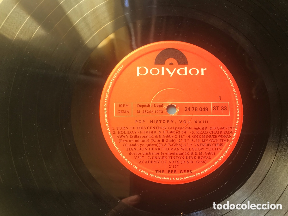 Discos de vinilo: The Bee Gees. POP History 18 - Foto 4