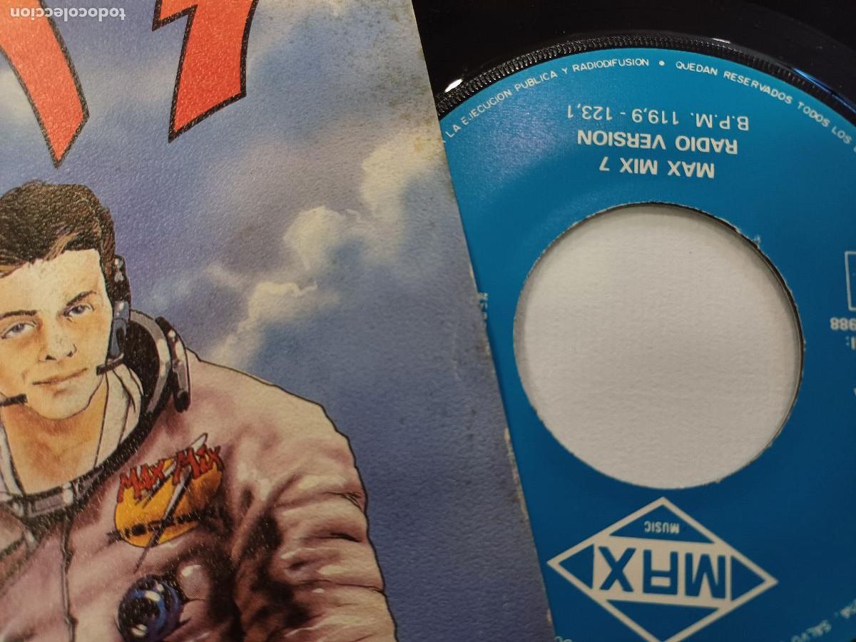Discos de vinilo: MAX MIX 7/RADIO VERSION/SINGLE PROMOCIONAL. - Foto 2
