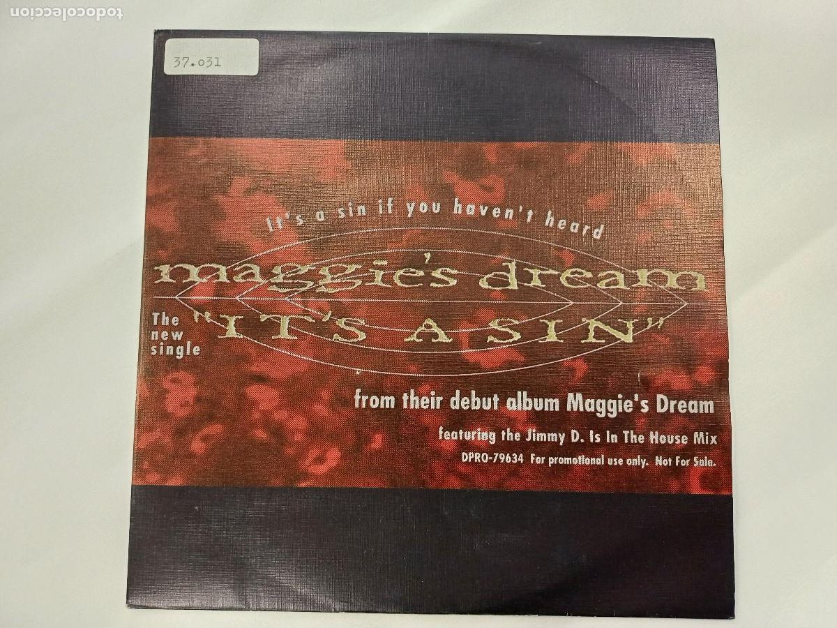 Discos de vinilo: MAGGIES DREAM/ITS A SIN/SINGLE PROMOCIONAL. - Foto 1