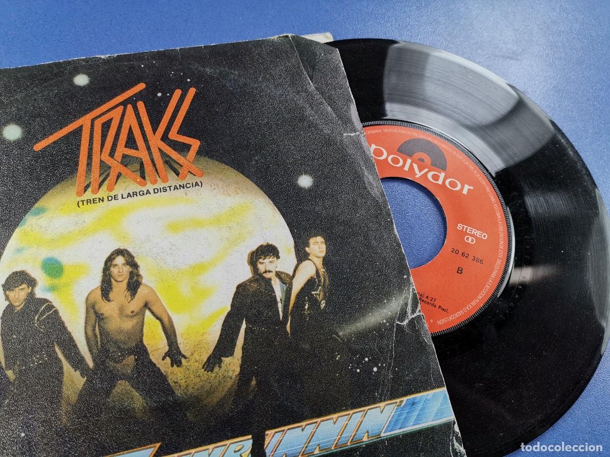 Discos de vinilo: SINGLE - TRAKS - LONG TRAIN RUNNING / DRUMPS POWER - POLYDOR - MADRID 1982 - Foto 3