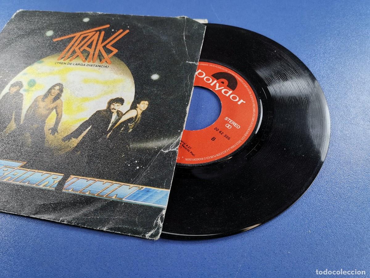 Discos de vinilo: SINGLE - TRAKS - LONG TRAIN RUNNING / DRUMPS POWER - POLYDOR - MADRID 1982 - Foto 4