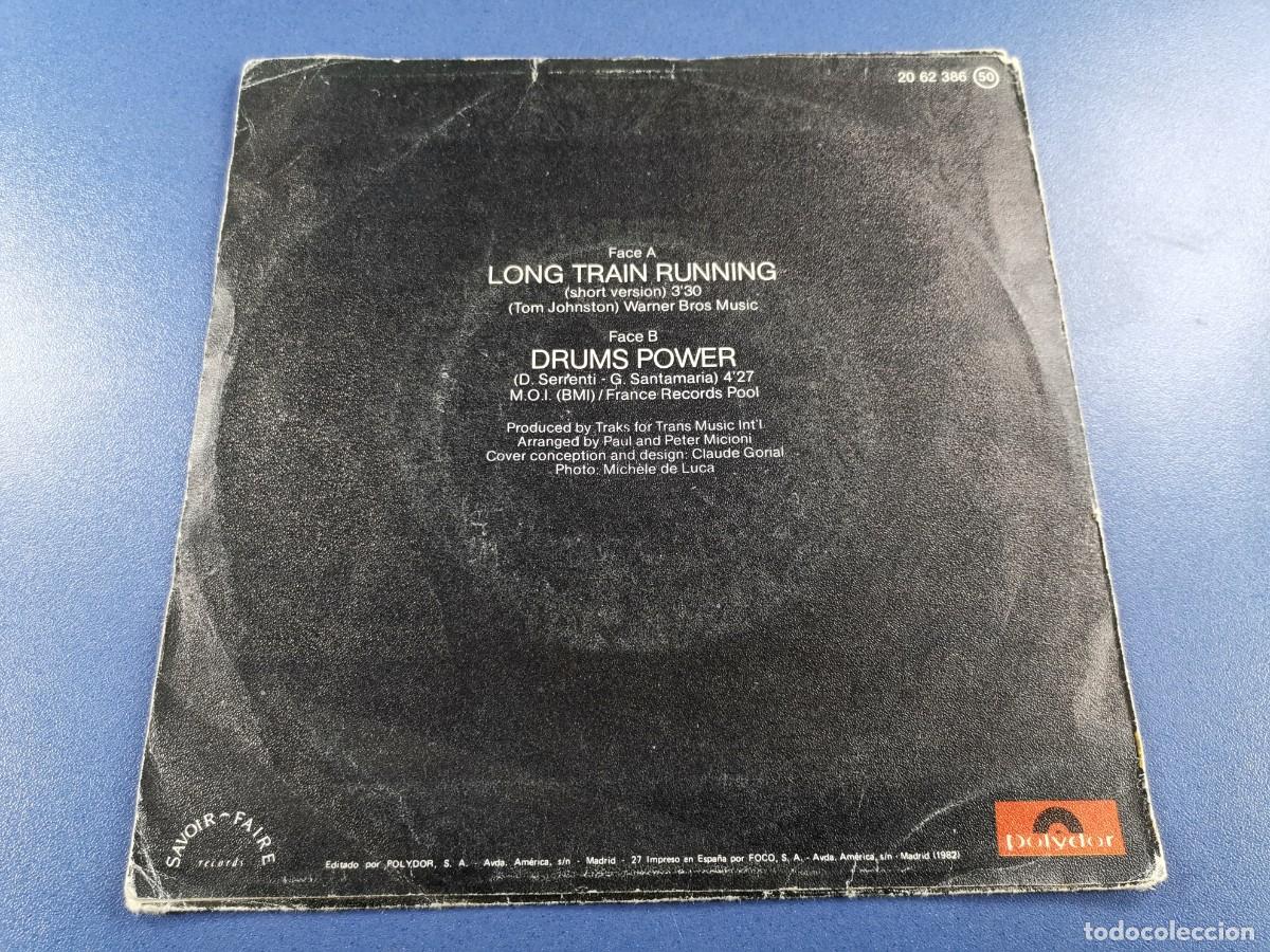 Discos de vinilo: SINGLE - TRAKS - LONG TRAIN RUNNING / DRUMPS POWER - POLYDOR - MADRID 1982 - Foto 5