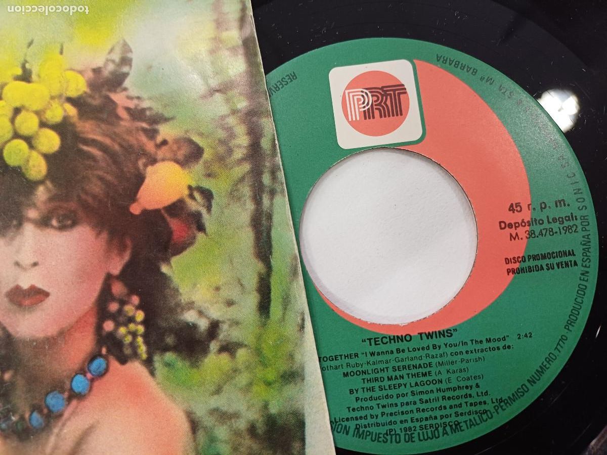 Discos de vinilo: TECHNO TWINS/SINGLE PROMOCIONAL. - Foto 2