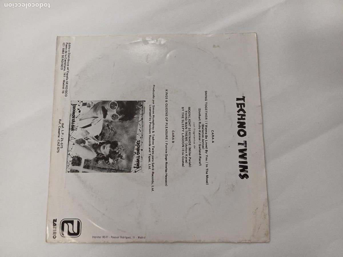 Discos de vinilo: TECHNO TWINS/SINGLE PROMOCIONAL. - Foto 3