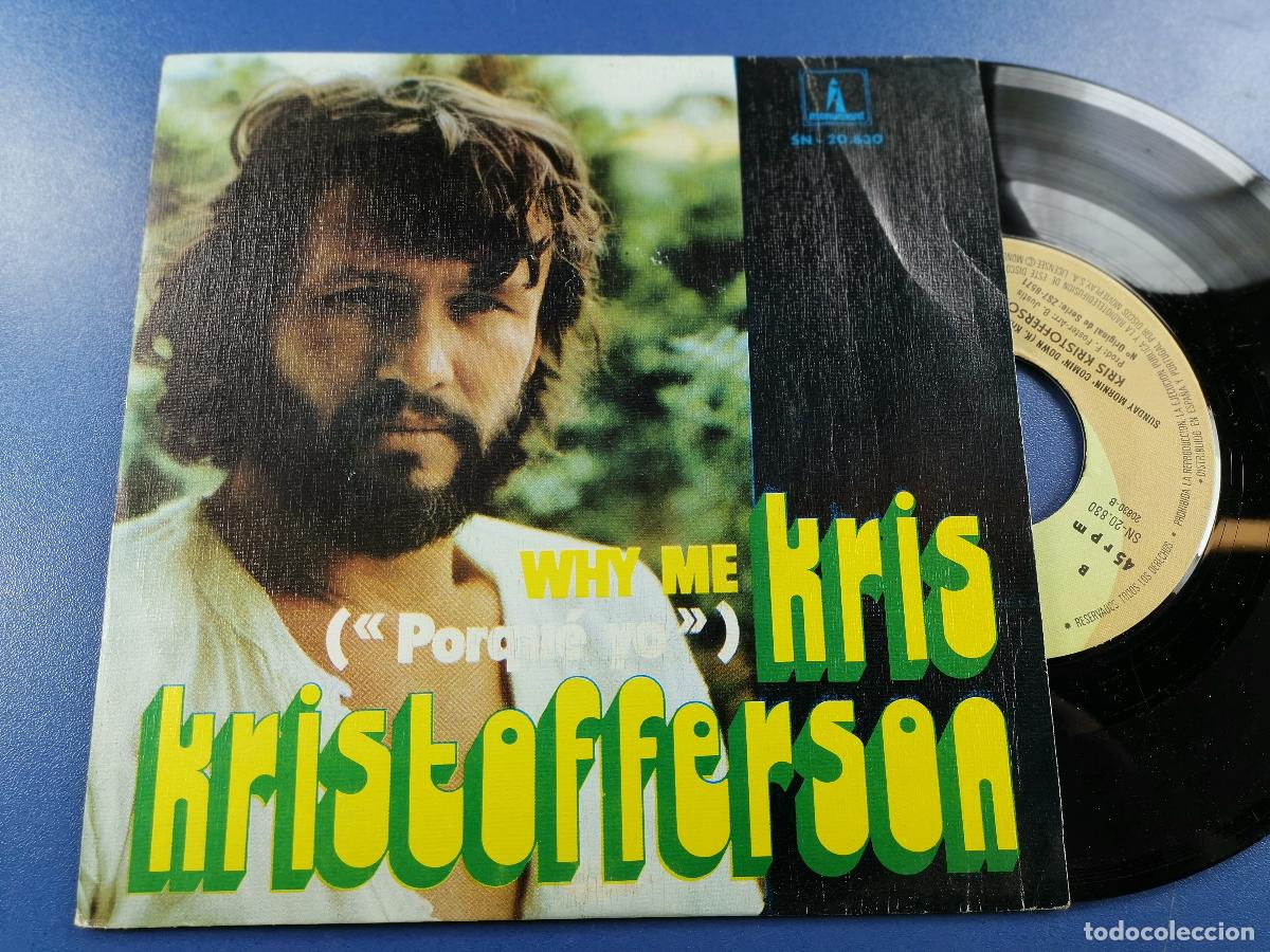 Discos de vinilo: KRIS KRISTOFFERSON WHY ME ---MONUMENT 1973 - Foto 2