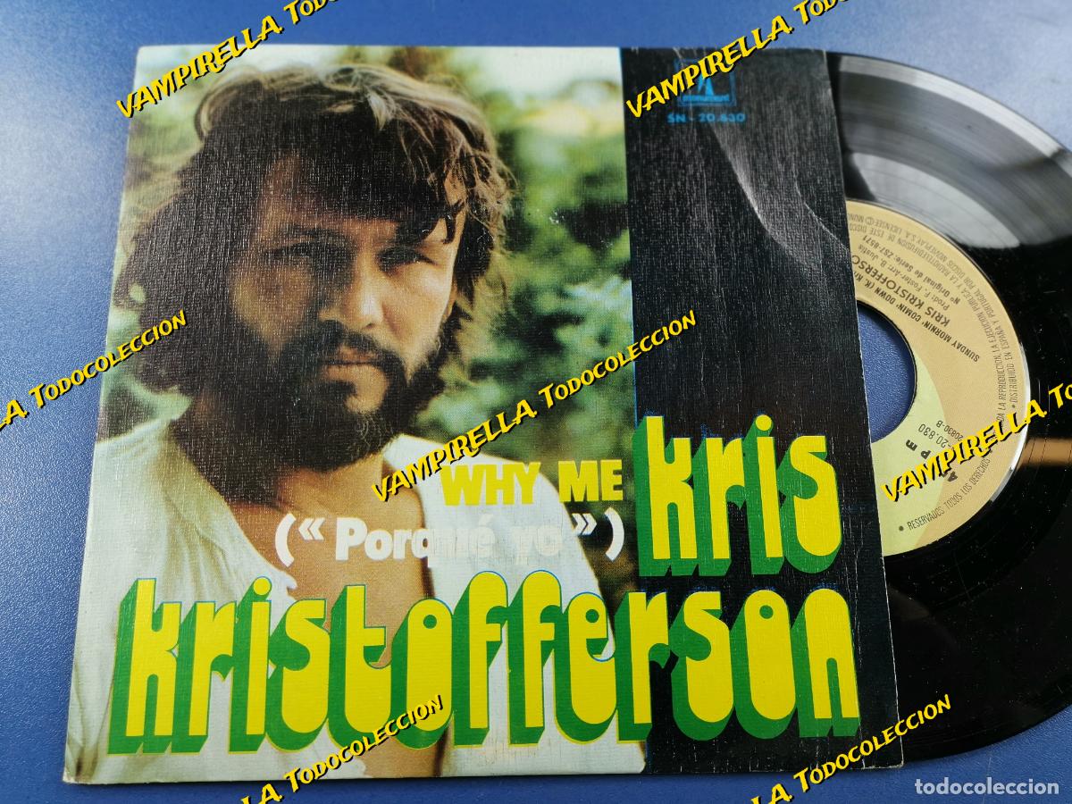 Discos de vinilo: KRIS KRISTOFFERSON WHY ME ---MONUMENT 1973 - Foto 1