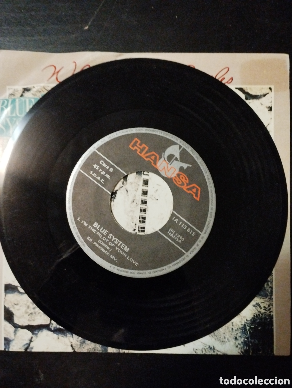 Discos de vinilo: Blue System &ndash; When Sarah Smiles. 1991. Espa&ntilde;a. Vinilo, 7&rdquo;, 45 RPM, Single - Foto 4