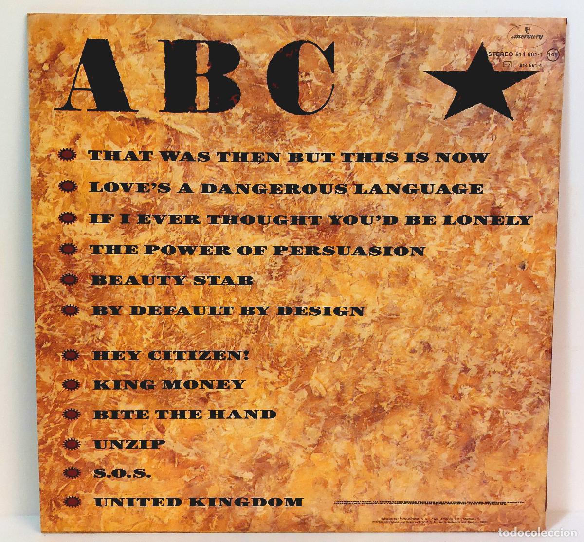 Discos de vinilo: ABC - BEAUTY STAB - 1983 - LP VINILO - Foto 2