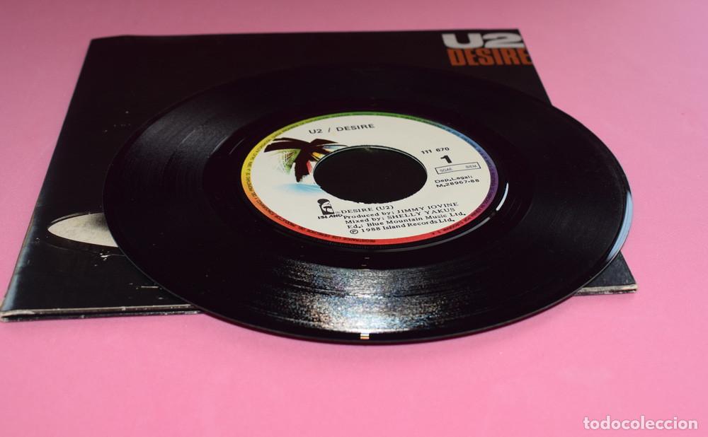 Discos de vinilo: U2 &ndash; Desire - SINGLE PORTADA GATEFOLD 1988 - Foto 5