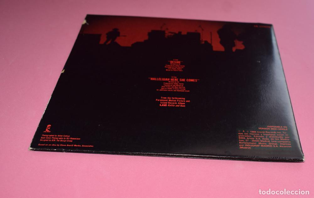 Discos de vinilo: U2 &ndash; Desire - SINGLE 1988 PORTADA GATEFOLD - Foto 5