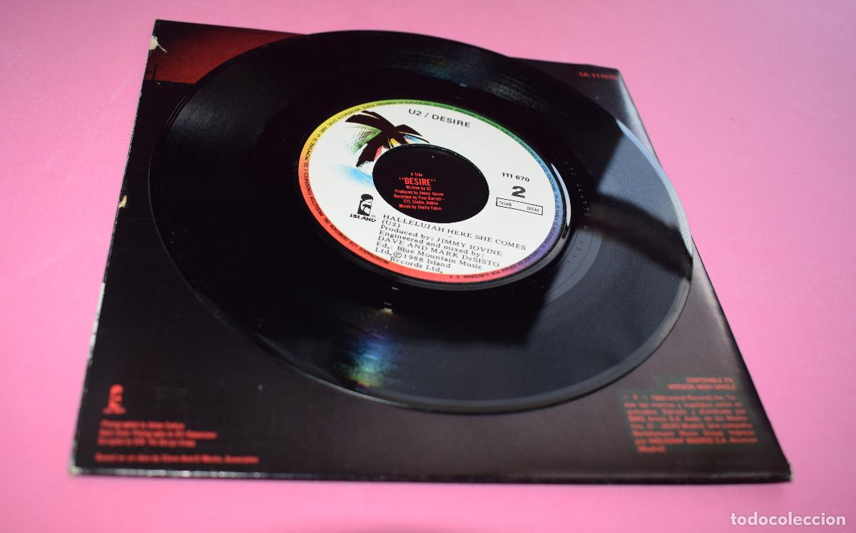 Discos de vinilo: U2 &ndash; Desire - SINGLE 1988 PORTADA GATEFOLD - Foto 8