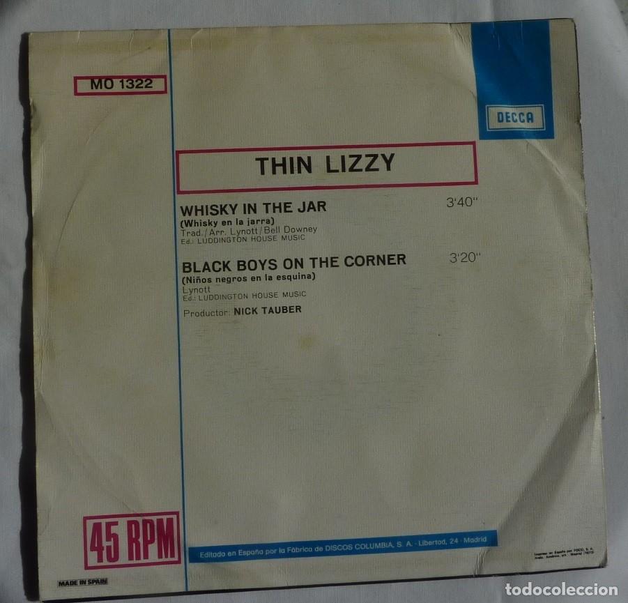 Discos de vinilo: THIN LIZZY / WHISKY IN THE JAR / 1973 / SINGLE - Foto 2