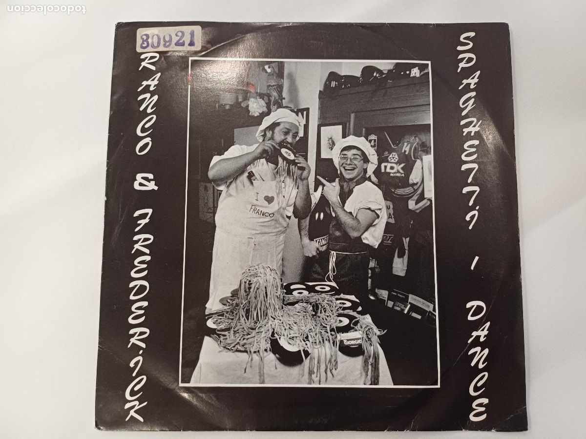Discos de vinilo: FRANCO & FREDERICK/SPAGHETTI DANCE/SINGLE PROMOCIONAL. - Foto 1
