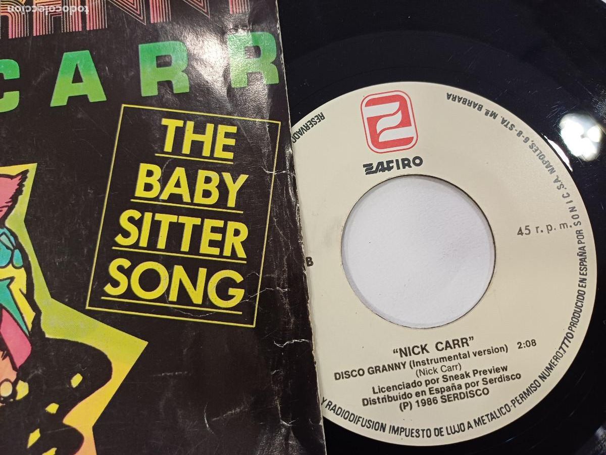 Discos de vinilo: NICK CARR/DISCO GRANNY/SINGLE PROMOCIONAL. - Foto 2