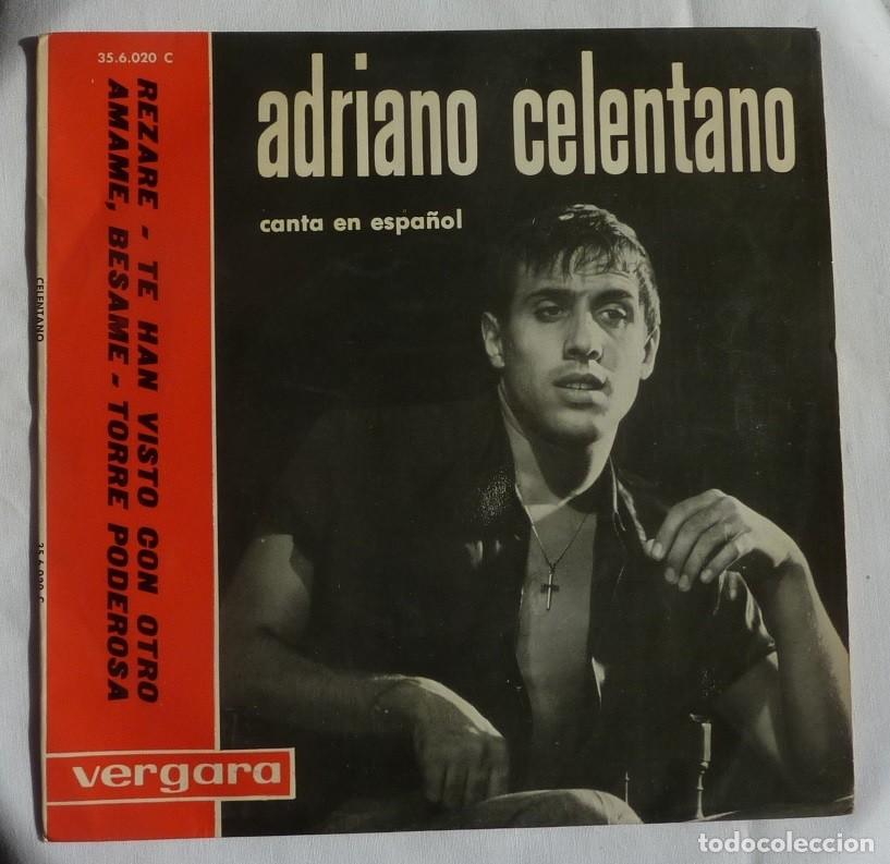 Discos de vinilo: ADRIANO CELENTANO / REZARE+3 / 1963 / EP - Foto 1