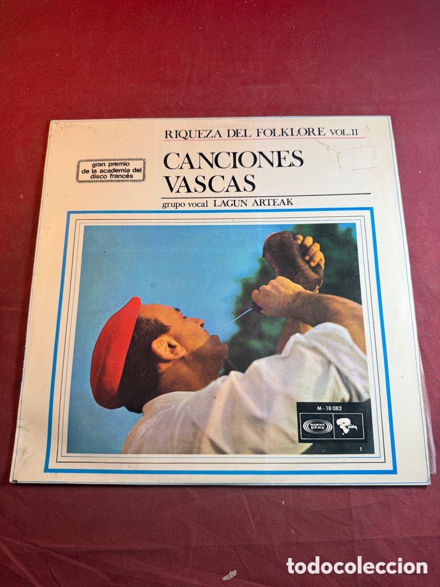 Discos de vinilo: CANCIONES VASCAS RIQUEZA DEL FOLKLORE - Foto 1