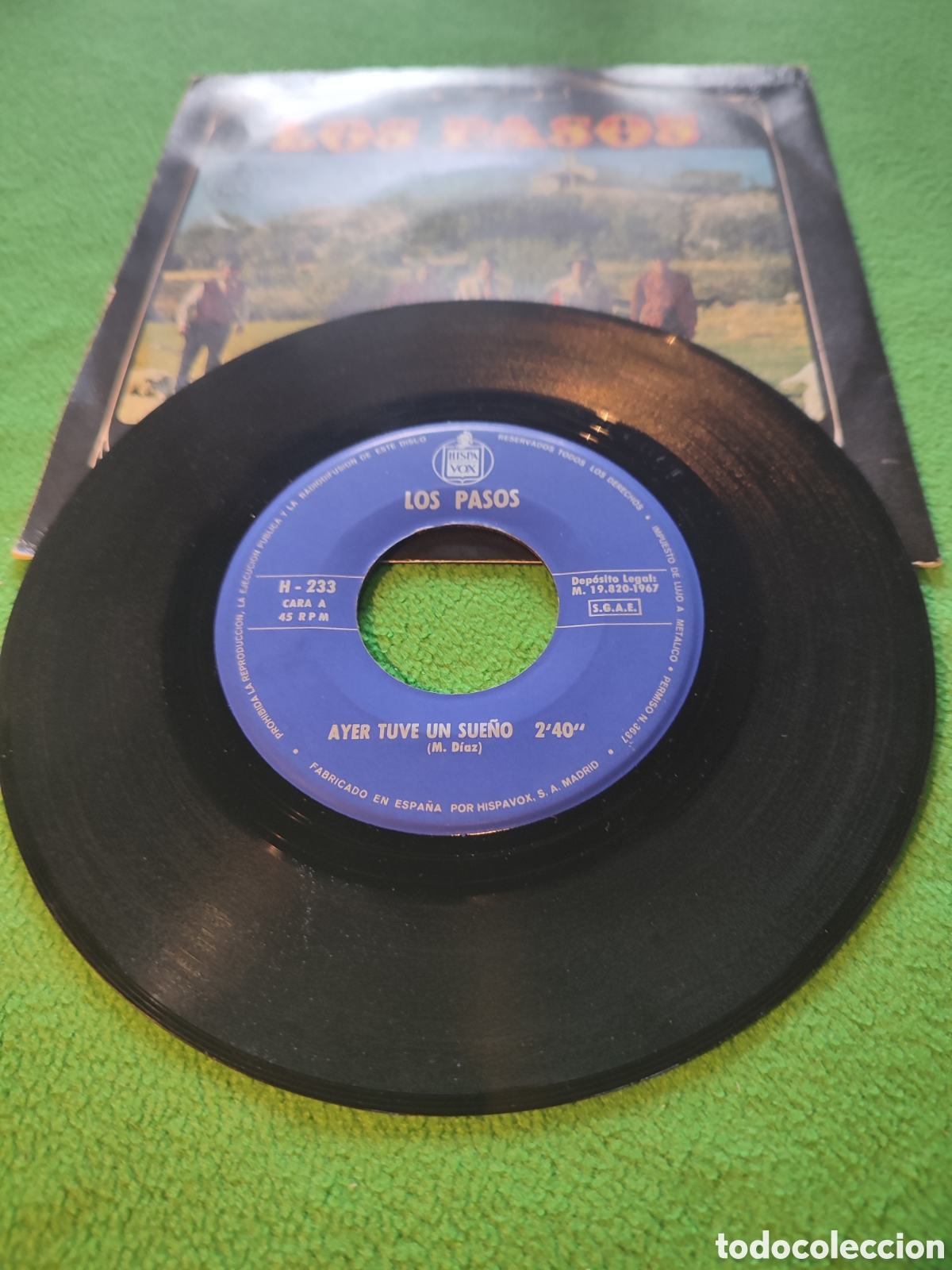 Discos de vinilo: Los Pasos - Ayer tuve un sue&ntilde;o - Foto 2