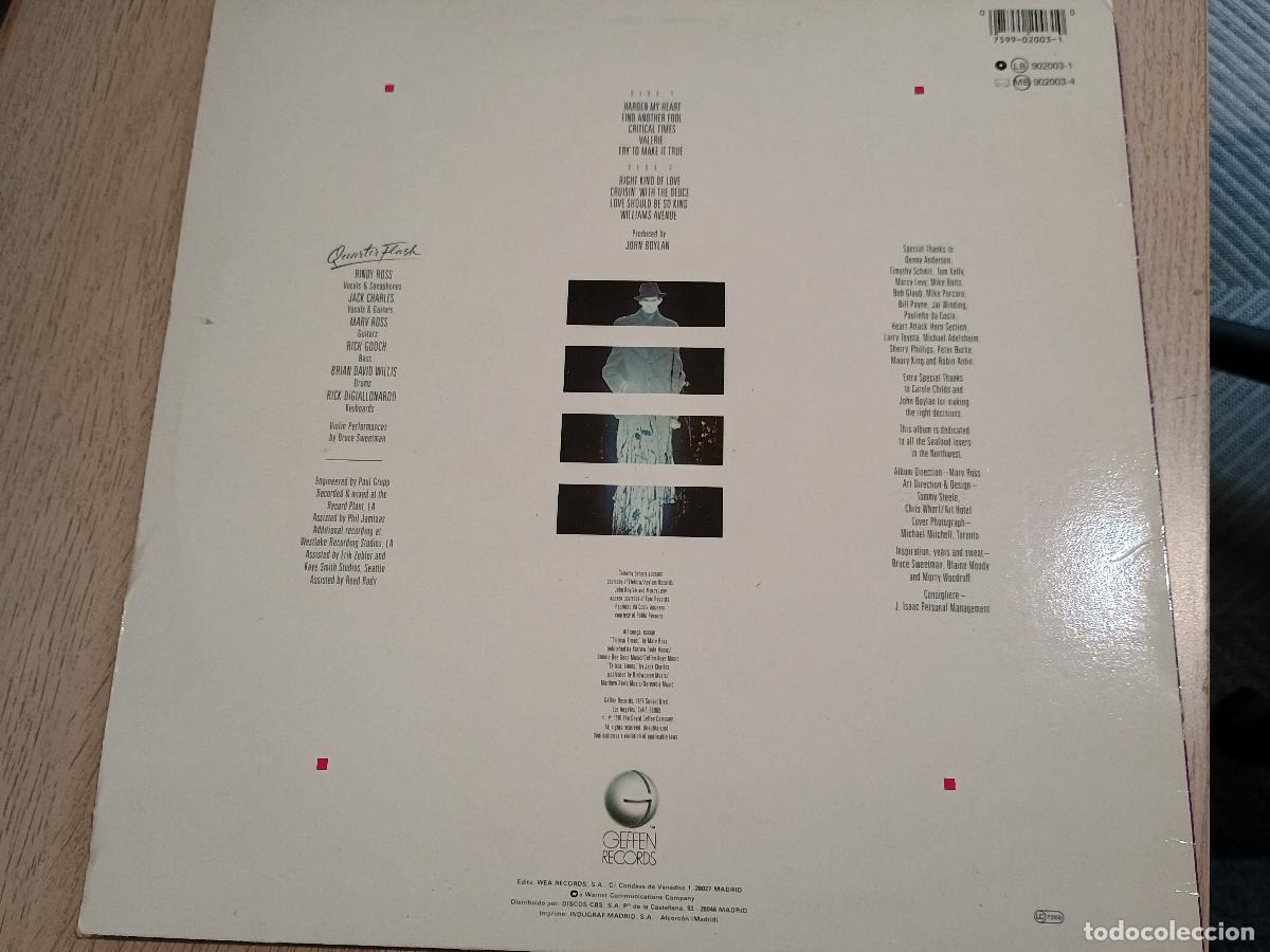 Discos de vinilo: Quarterflash Quarterflash, Spain 1982 Rock Pop Rock - Foto 4