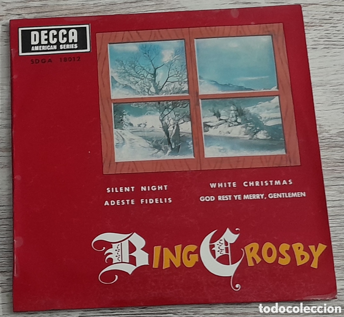 Discos de vinilo: BING CROSBY - SILENT NIGHT + 3 - DECCA 1967 - Foto 1