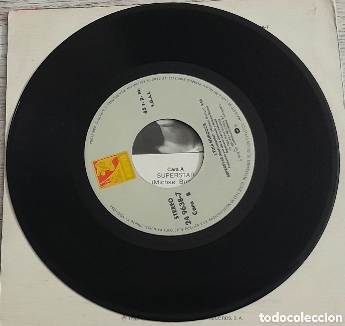 Discos de vinilo: LYDIA MURDOCK - SUPERSTAR - WEA 1983 - Foto 3