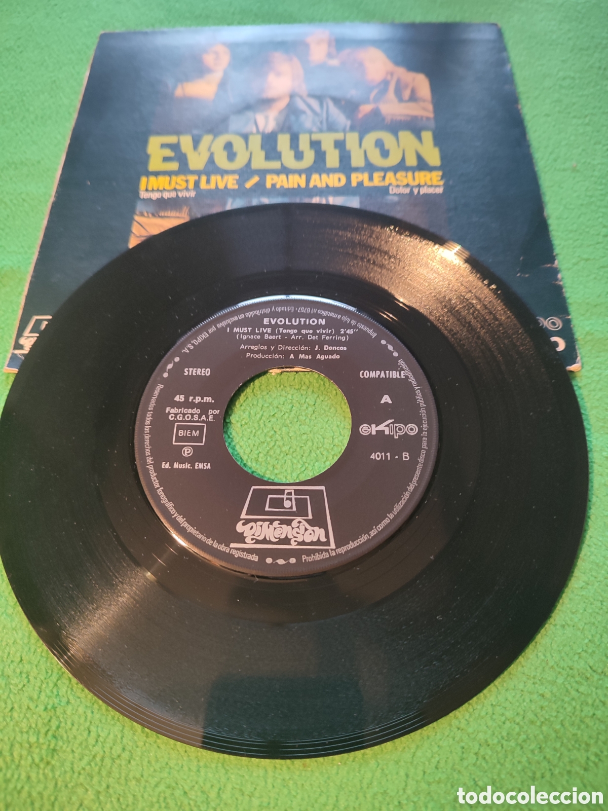 Discos de vinilo: Evolution - I must Live - Pain and pleasure - Foto 2