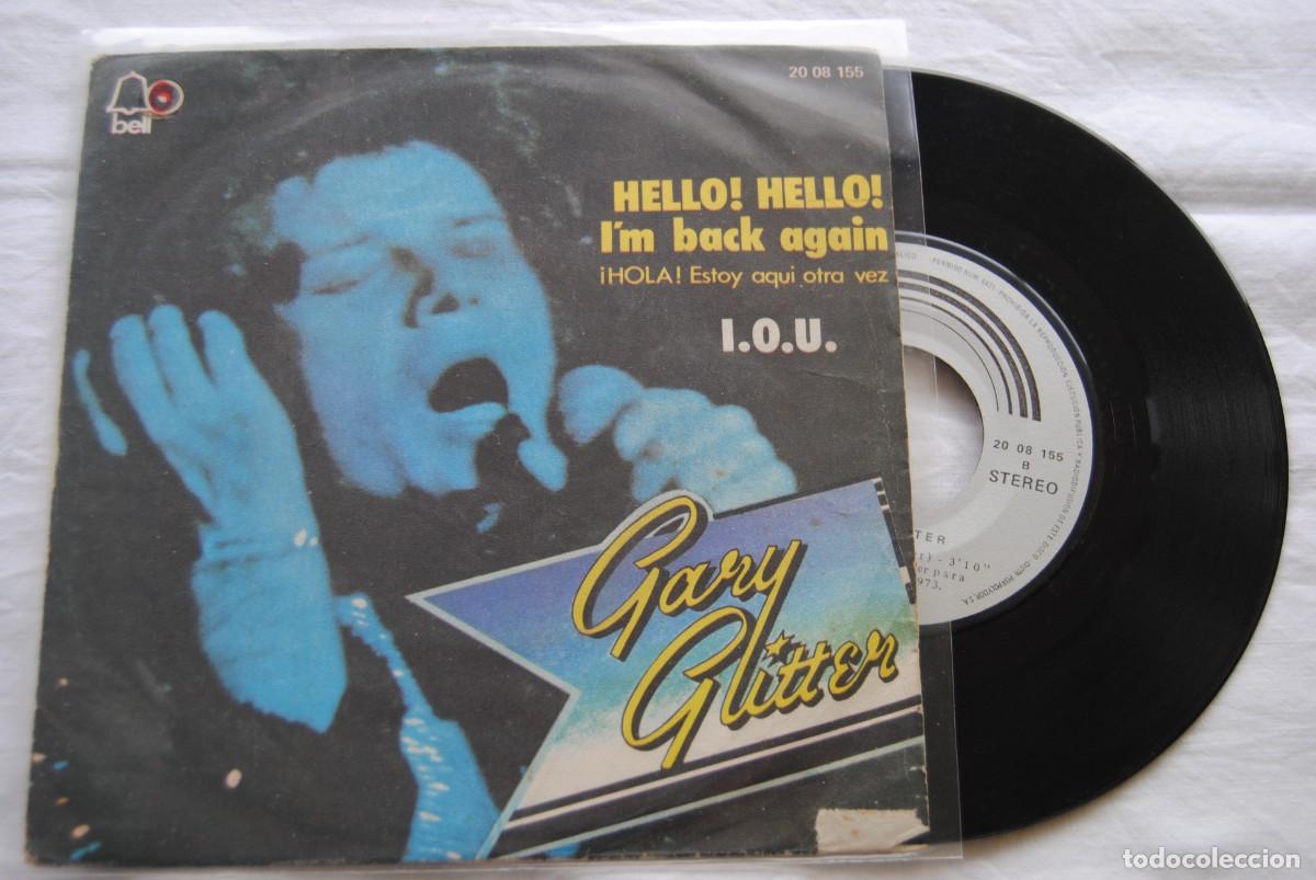 Discos de vinilo: Gary Glitter . hello hello . bell 1973. sp. - Foto 1
