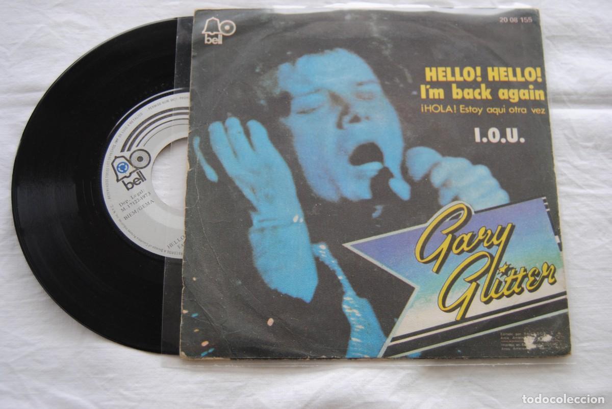 Discos de vinilo: Gary Glitter . hello hello . bell 1973. sp. - Foto 2