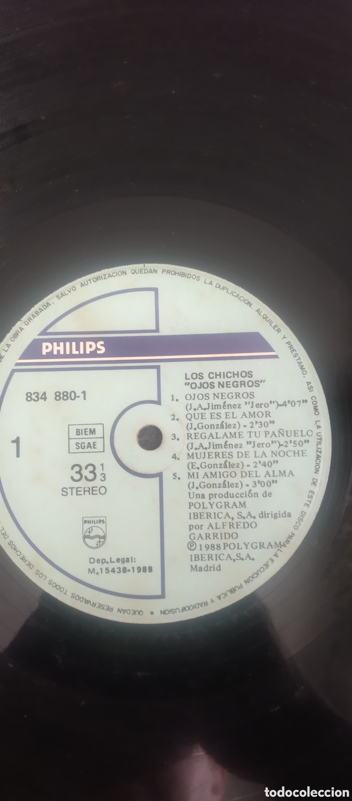Discos de vinilo: Vinilo de los Chichos ojos negros - Foto 4