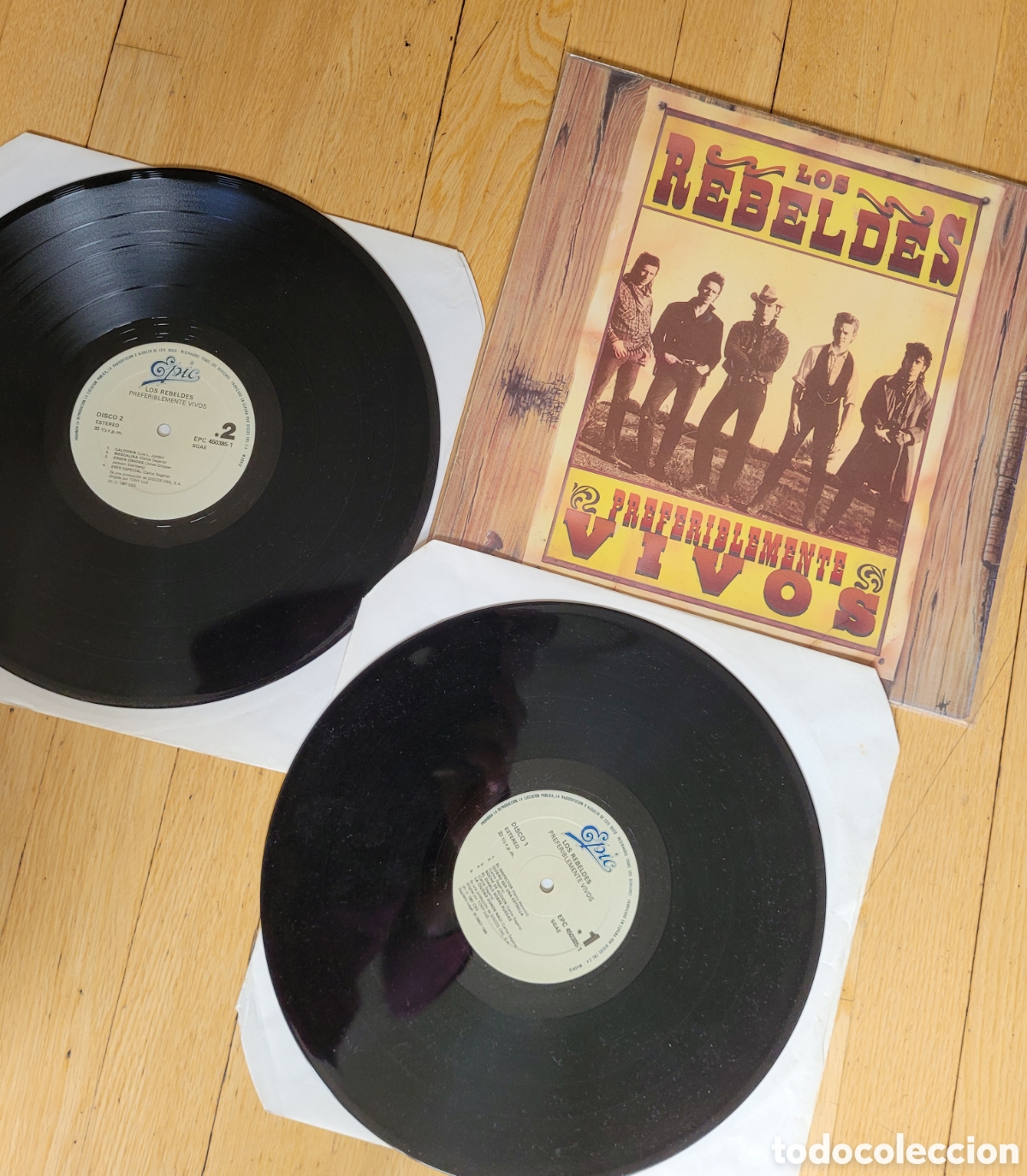 Discos de vinilo: Rebeldes preferiblemente vivos 2 lp - Foto 4