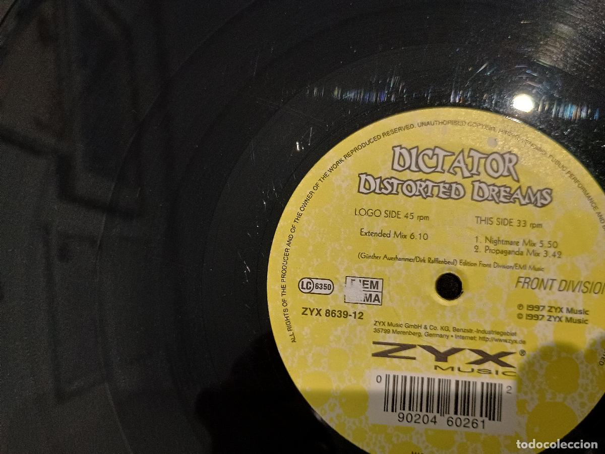Discos de vinilo: Dictator Distorted Dreams, Germany 1997 Electronic Trance, Techno - Foto 5