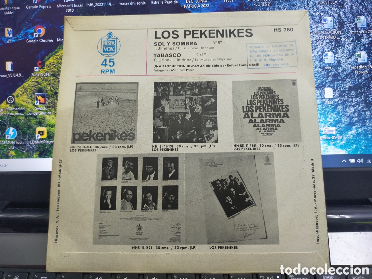 Discos de vinilo: Pekenikes single sol y sombra 1971 - Foto 2