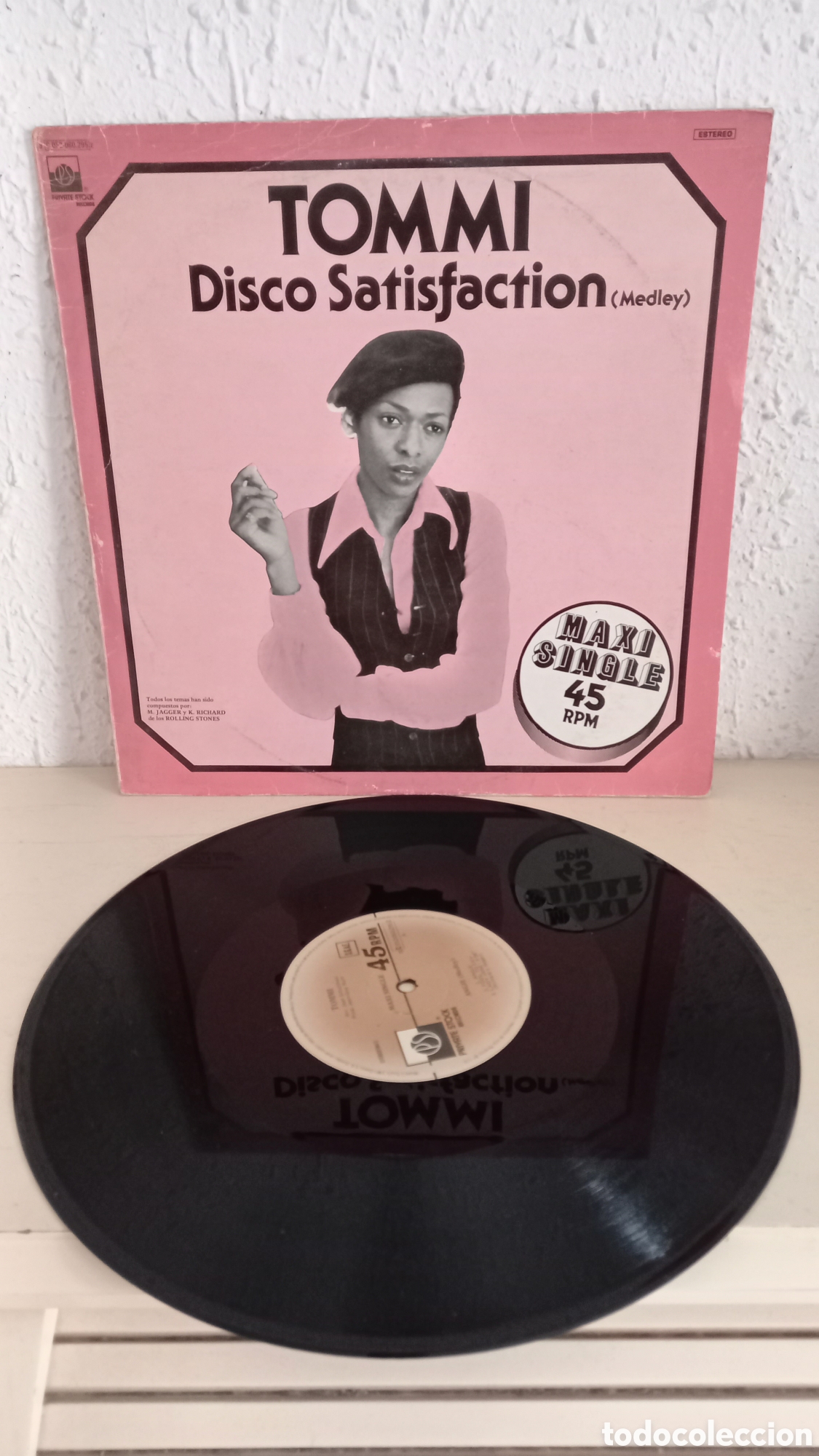 Discos de vinilo: TOMMI. Disco Satisfaction (medley) 45 RPM. Spain 1978