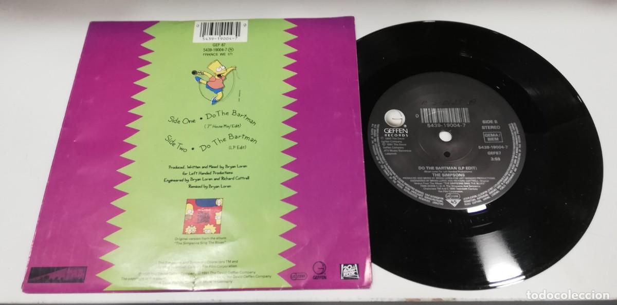Discos de vinilo: SCO16-The Simpsons - Do The Bartman (7&rdquo;, Single, Lar) - Foto 2