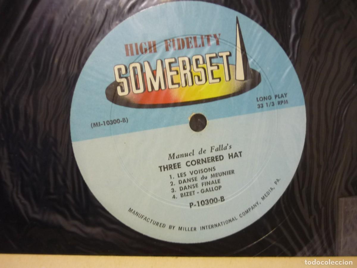 Discos de vinilo: LP vinilo Manuel de Falla The three-cornered hat, Hugo Rignold - Foto 5