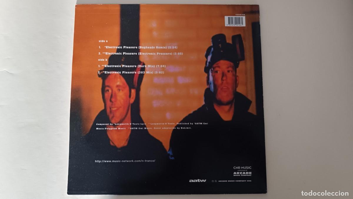 Discos de vinilo: N-Trance &ndash; Electronic Pleasure (Remixes) - Foto 2
