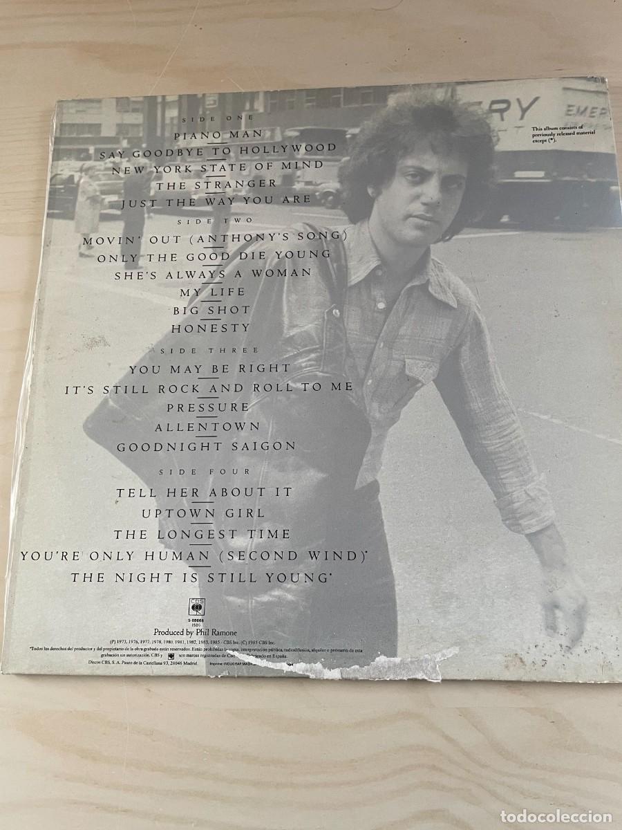 Discos de vinilo: LP Billy Joel Greatests Hits Volumen I y II - Foto 2