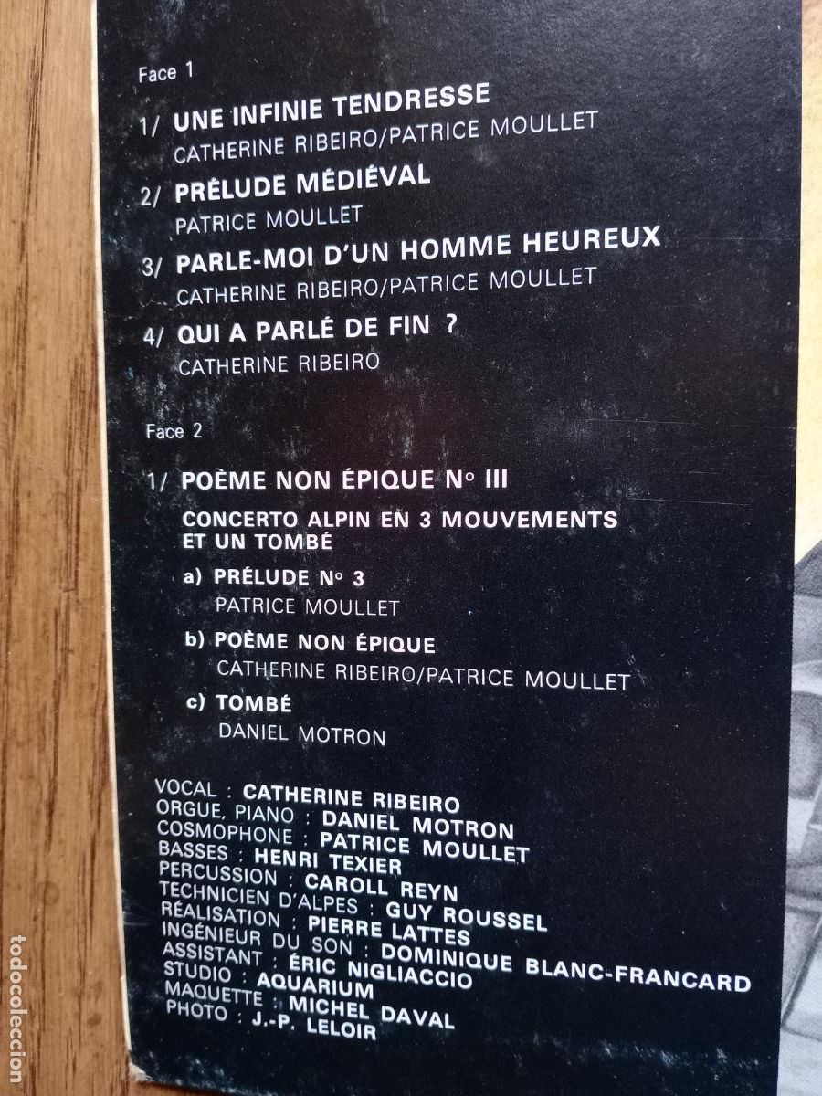 Discos de vinilo: Catherine Ribeiro + Alpes - (liberties?) - Foto 3