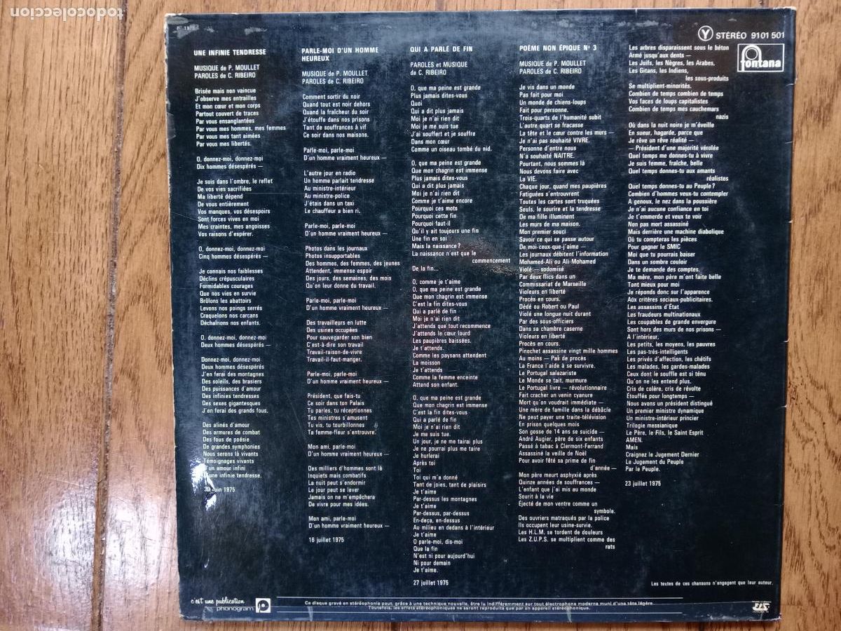 Discos de vinilo: Catherine Ribeiro + Alpes - (liberties?) - Foto 4