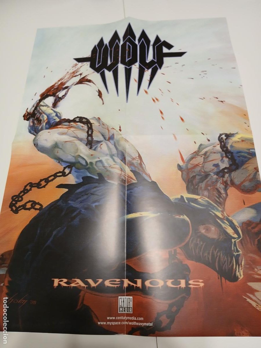 Discos de vinilo: WOLF -RAVENOUS- (2009) VINILO + CD + POSTER - Foto 7
