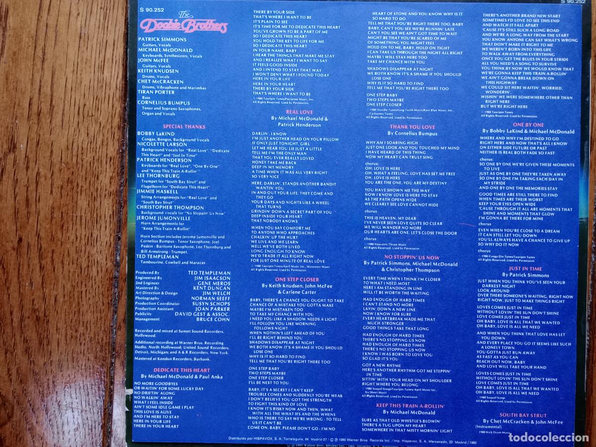Discos de vinilo: The Doobie Brothers - one step closer - Foto 5
