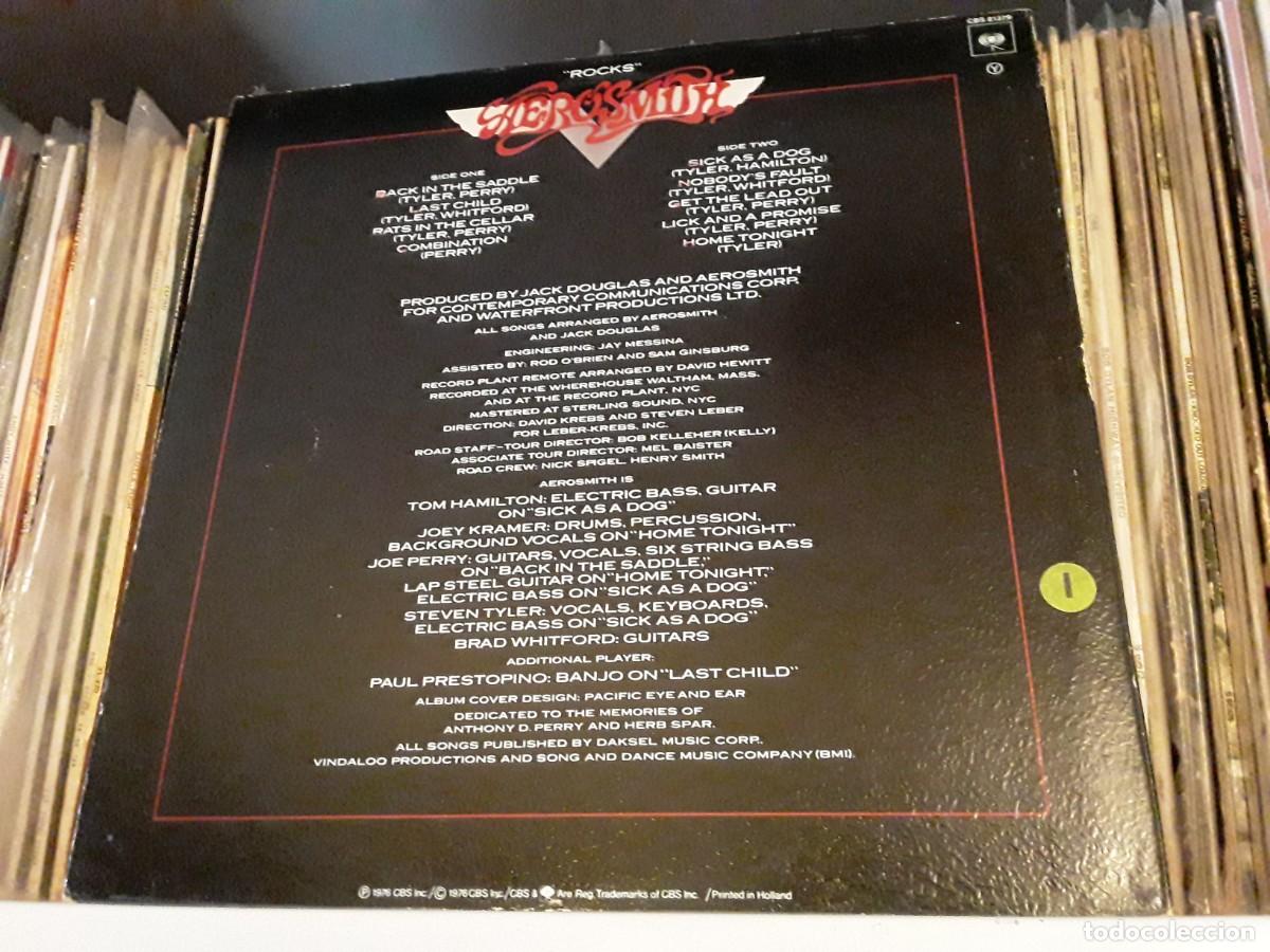 Discos de vinilo: Aerosmith &lrm;&ndash; &rdquo;Rocks&rdquo; - lp edic. europa 1976 - Foto 2