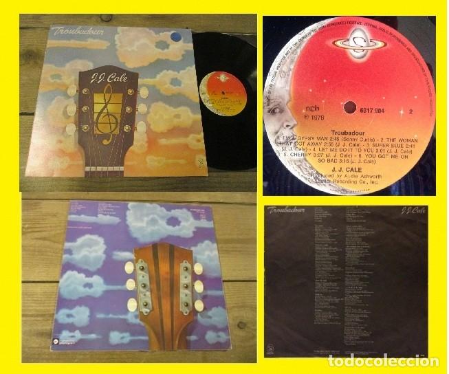 Discos de vinilo: J.J. CALE - TROUBADOUR 76 !! GREAT BLUES, COCAINE !! rara y completa 1&ordf; EDIC + inserto, EXC